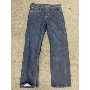 Levi's 505 Jeans Mens 29x30 Blue Denim Regular Fit Straight Leg Medium Wash